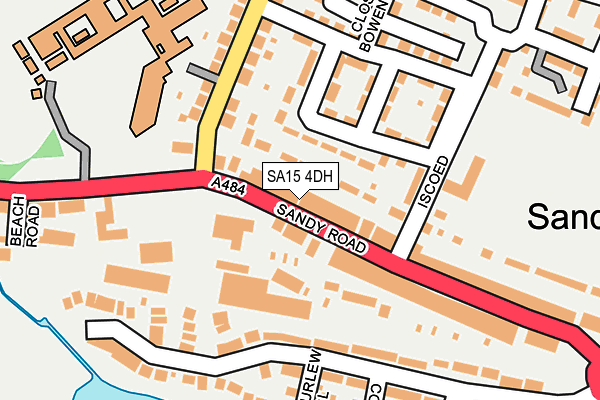 SA15 4DH map - OS OpenMap – Local (Ordnance Survey)