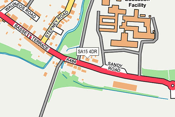 SA15 4DR map - OS OpenMap – Local (Ordnance Survey)