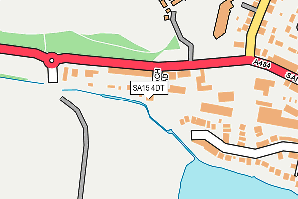 SA15 4DT map - OS OpenMap – Local (Ordnance Survey)