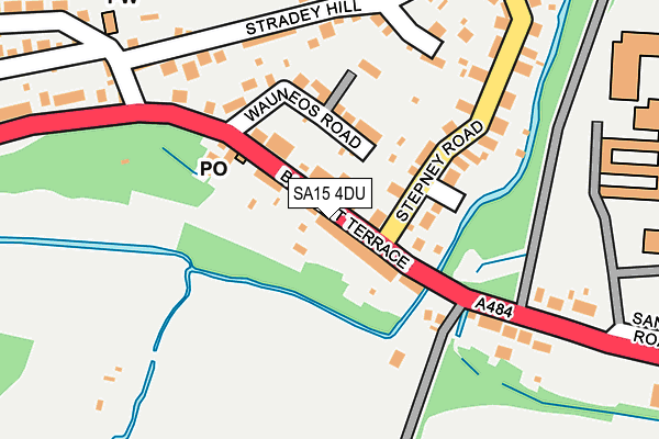SA15 4DU map - OS OpenMap – Local (Ordnance Survey)