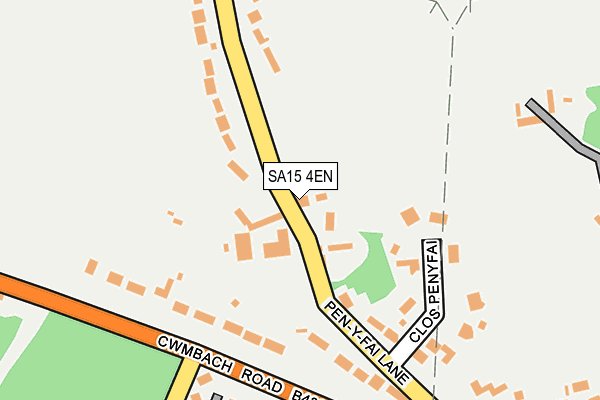 SA15 4EN map - OS OpenMap – Local (Ordnance Survey)