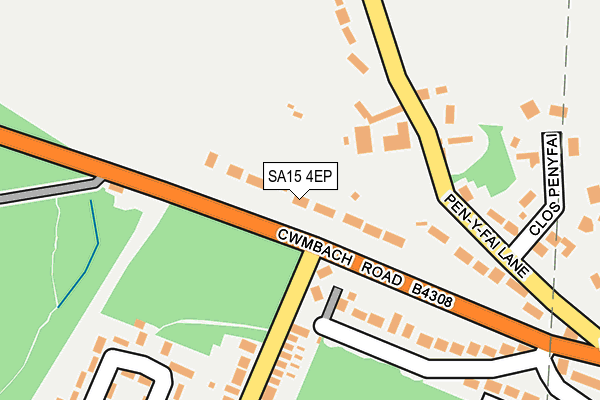 SA15 4EP map - OS OpenMap – Local (Ordnance Survey)