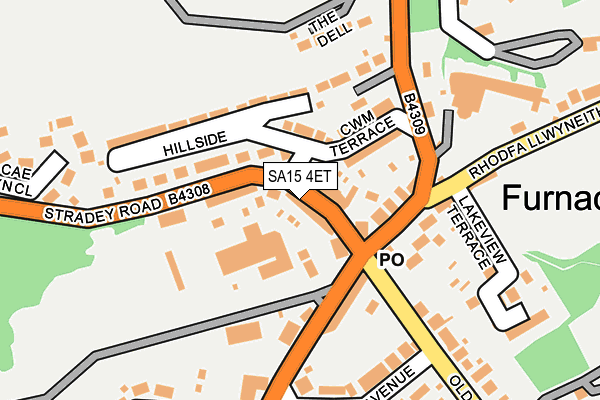SA15 4ET map - OS OpenMap – Local (Ordnance Survey)