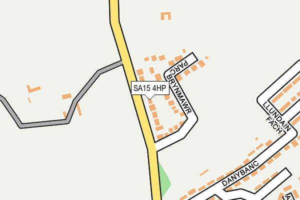 SA15 4HP map - OS OpenMap – Local (Ordnance Survey)