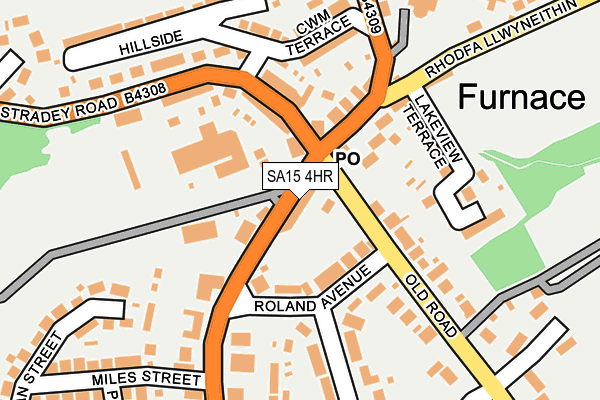 SA15 4HR map - OS OpenMap – Local (Ordnance Survey)