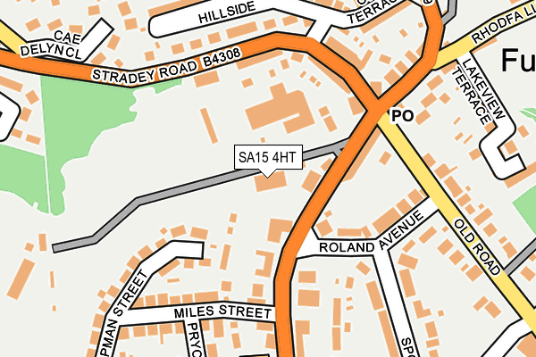 SA15 4HT map - OS OpenMap – Local (Ordnance Survey)