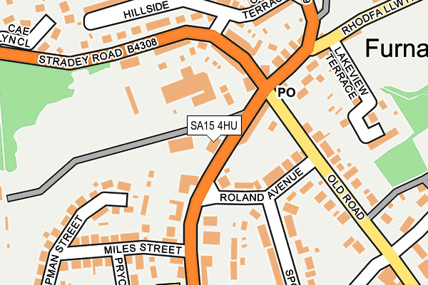 SA15 4HU map - OS OpenMap – Local (Ordnance Survey)
