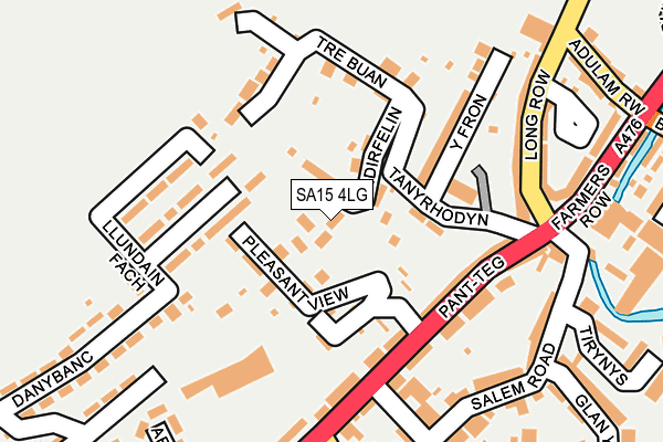 SA15 4LG map - OS OpenMap – Local (Ordnance Survey)