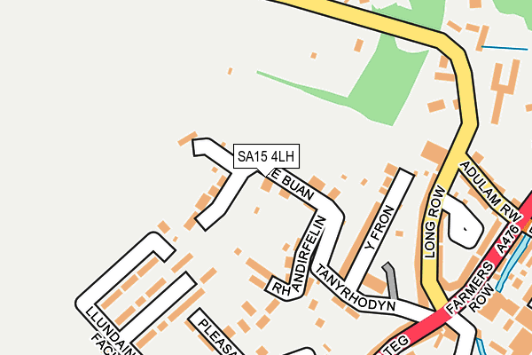 SA15 4LH map - OS OpenMap – Local (Ordnance Survey)