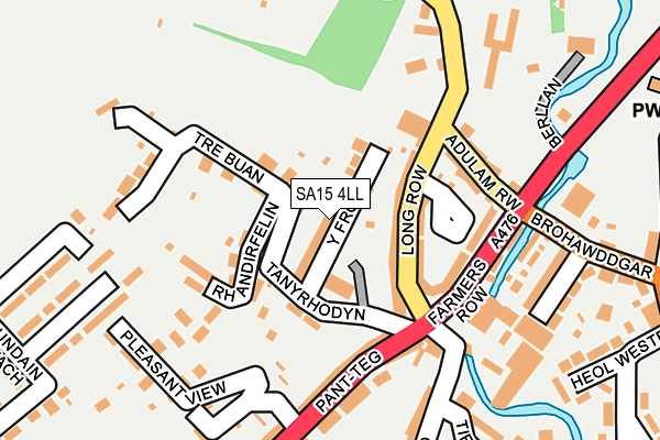 SA15 4LL map - OS OpenMap – Local (Ordnance Survey)