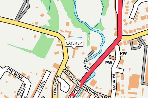SA15 4LP map - OS OpenMap – Local (Ordnance Survey)