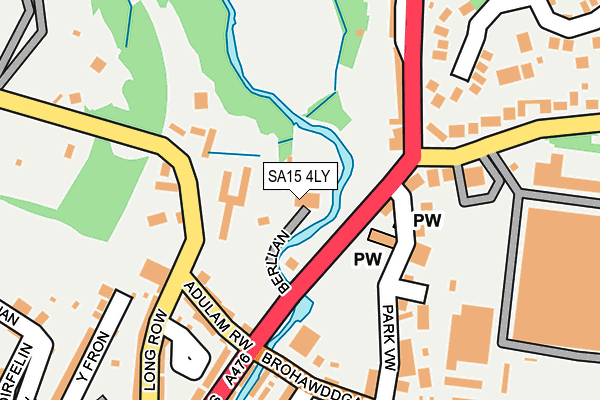 SA15 4LY map - OS OpenMap – Local (Ordnance Survey)