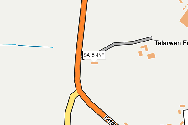 SA15 4NF map - OS OpenMap – Local (Ordnance Survey)