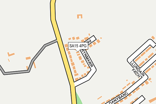 SA15 4PG map - OS OpenMap – Local (Ordnance Survey)