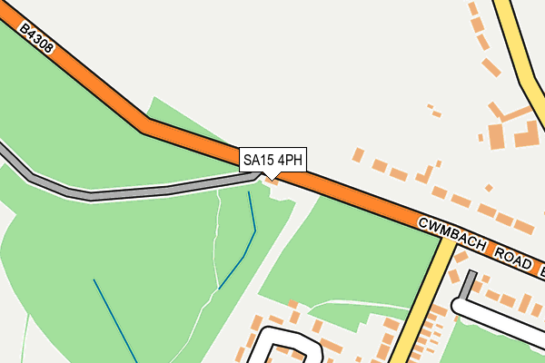 SA15 4PH map - OS OpenMap – Local (Ordnance Survey)