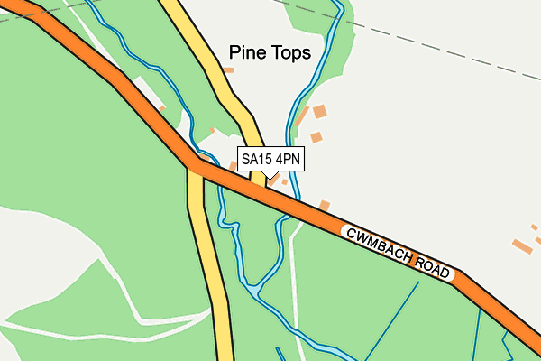 SA15 4PN map - OS OpenMap – Local (Ordnance Survey)