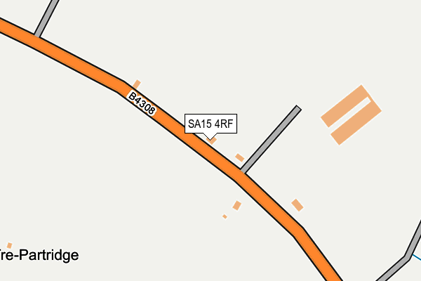 SA15 4RF map - OS OpenMap – Local (Ordnance Survey)