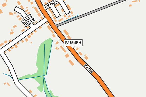 SA15 4RH map - OS OpenMap – Local (Ordnance Survey)