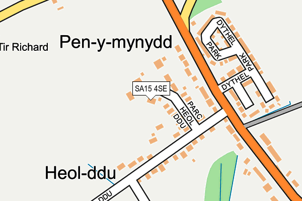 SA15 4SE map - OS OpenMap – Local (Ordnance Survey)