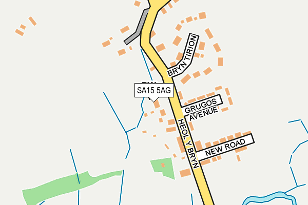 SA15 5AG map - OS OpenMap – Local (Ordnance Survey)
