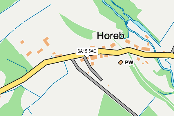 SA15 5AQ map - OS OpenMap – Local (Ordnance Survey)