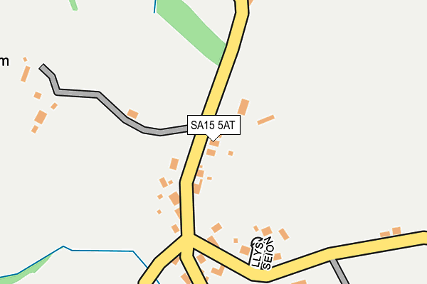 SA15 5AT map - OS OpenMap – Local (Ordnance Survey)