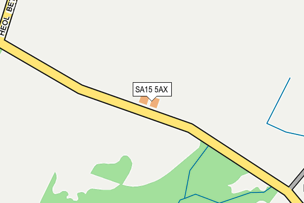 SA15 5AX map - OS OpenMap – Local (Ordnance Survey)