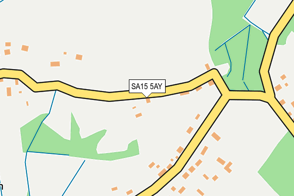 SA15 5AY map - OS OpenMap – Local (Ordnance Survey)