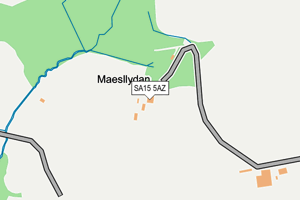 SA15 5AZ map - OS OpenMap – Local (Ordnance Survey)