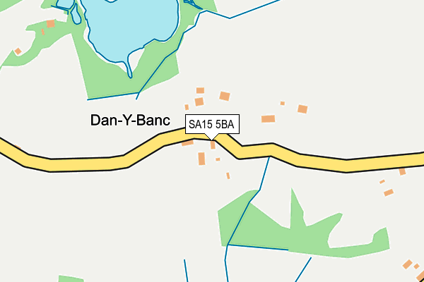 SA15 5BA map - OS OpenMap – Local (Ordnance Survey)
