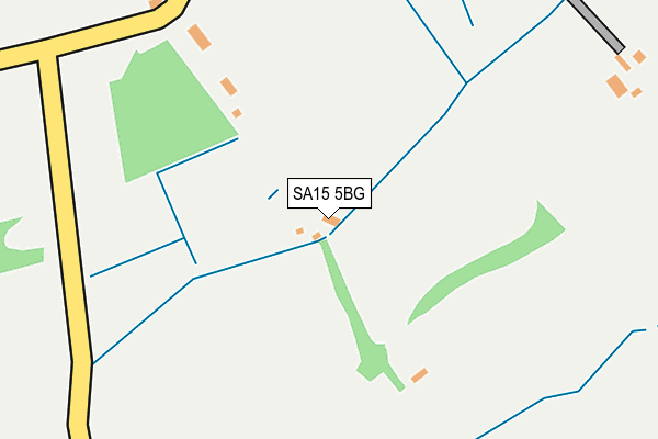 SA15 5BG map - OS OpenMap – Local (Ordnance Survey)