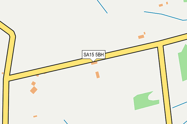 SA15 5BH map - OS OpenMap – Local (Ordnance Survey)