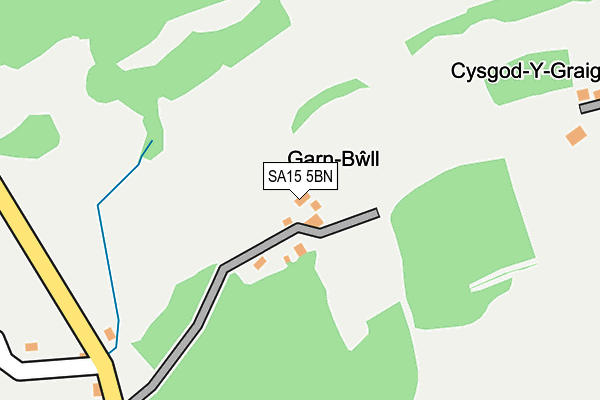 SA15 5BN map - OS OpenMap – Local (Ordnance Survey)
