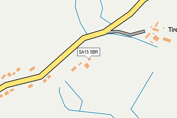 SA15 5BR map - OS OpenMap – Local (Ordnance Survey)