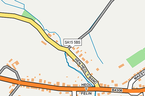 SA15 5BS map - OS OpenMap – Local (Ordnance Survey)