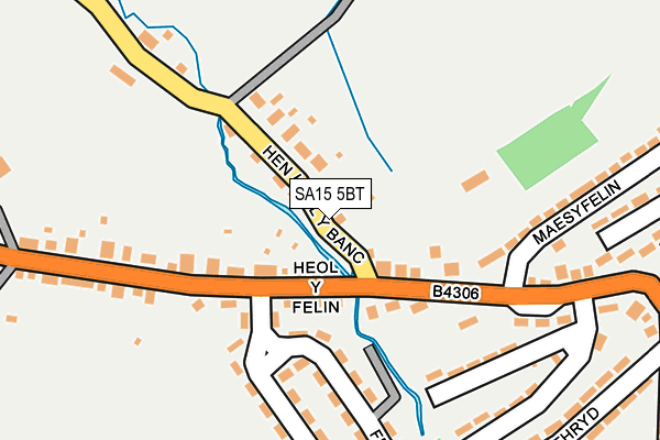 SA15 5BT map - OS OpenMap – Local (Ordnance Survey)