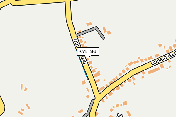 SA15 5BU map - OS OpenMap – Local (Ordnance Survey)