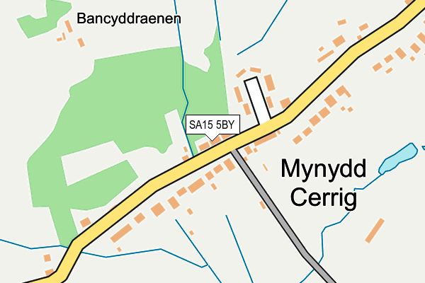 SA15 5BY map - OS OpenMap – Local (Ordnance Survey)