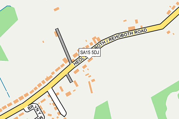 SA15 5DJ map - OS OpenMap – Local (Ordnance Survey)