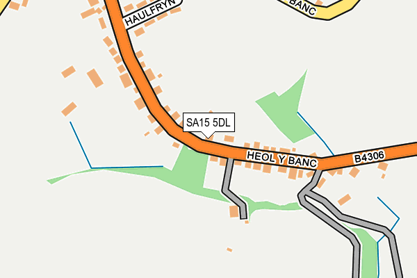 SA15 5DL map - OS OpenMap – Local (Ordnance Survey)