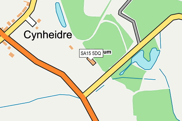 SA15 5DQ map - OS OpenMap – Local (Ordnance Survey)