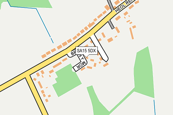 SA15 5DX map - OS OpenMap – Local (Ordnance Survey)