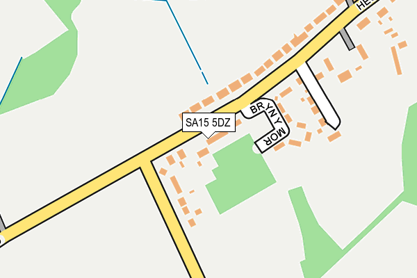 SA15 5DZ map - OS OpenMap – Local (Ordnance Survey)