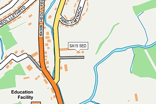 SA15 5ED map - OS OpenMap – Local (Ordnance Survey)