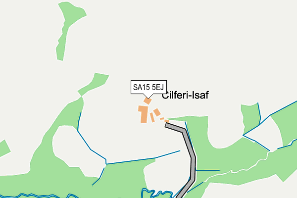 SA15 5EJ map - OS OpenMap – Local (Ordnance Survey)