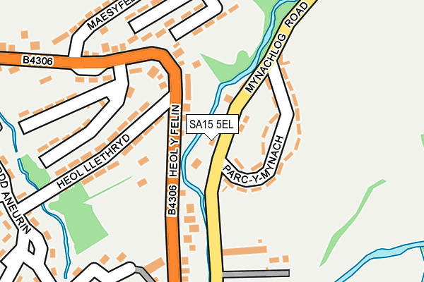 SA15 5EL map - OS OpenMap – Local (Ordnance Survey)