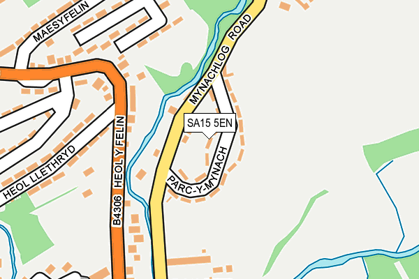 SA15 5EN map - OS OpenMap – Local (Ordnance Survey)