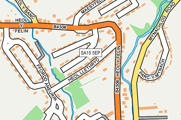 SA15 5EP map - OS OpenMap – Local (Ordnance Survey)