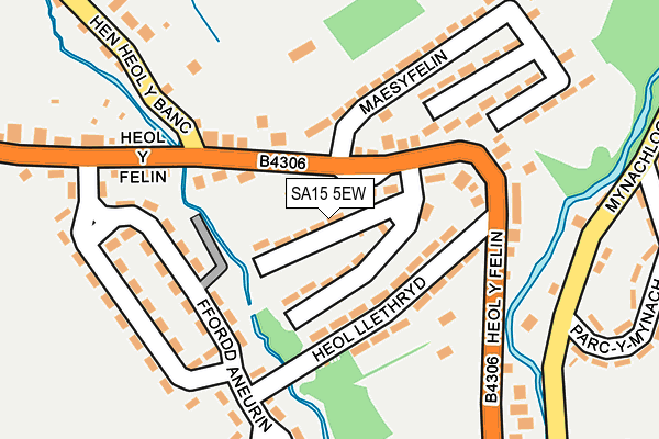 SA15 5EW map - OS OpenMap – Local (Ordnance Survey)