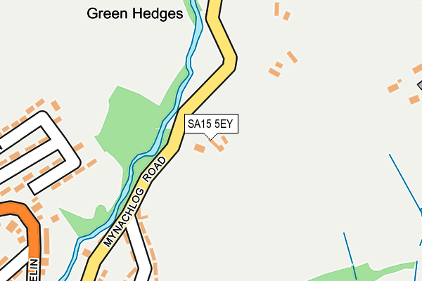 SA15 5EY map - OS OpenMap – Local (Ordnance Survey)